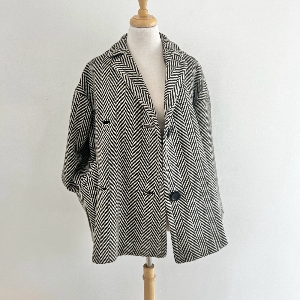 VTG Rudi Gernreich Herringbone Coat - Picture 14 of 14